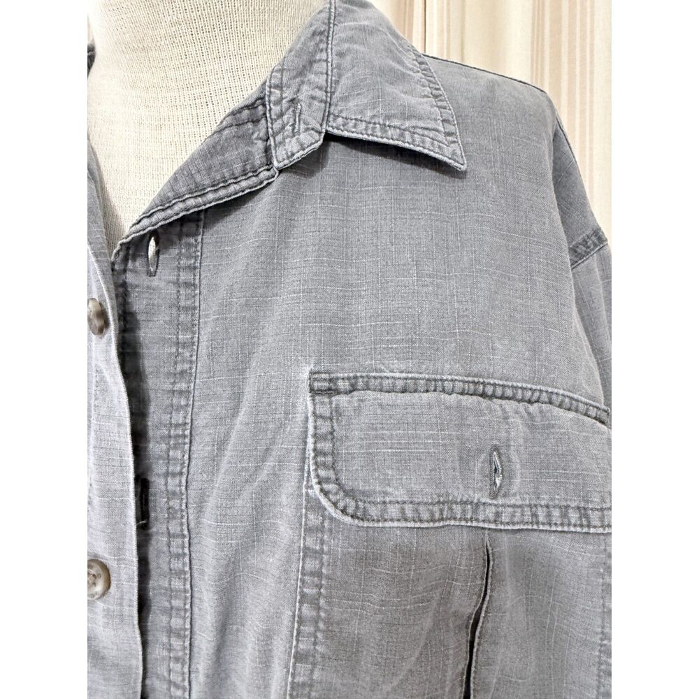 RedHead Brand Co Men’s 2XL Gray 100% Cotton Button Down Utility Shirt